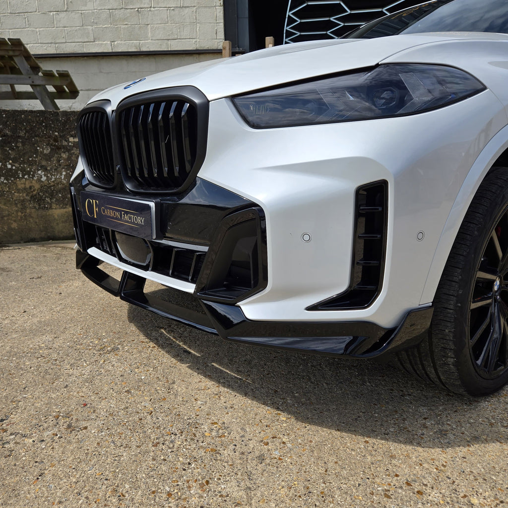 Gloss Black Body Kit 1 Splitter for BMW G05 LCI X5 23-Present