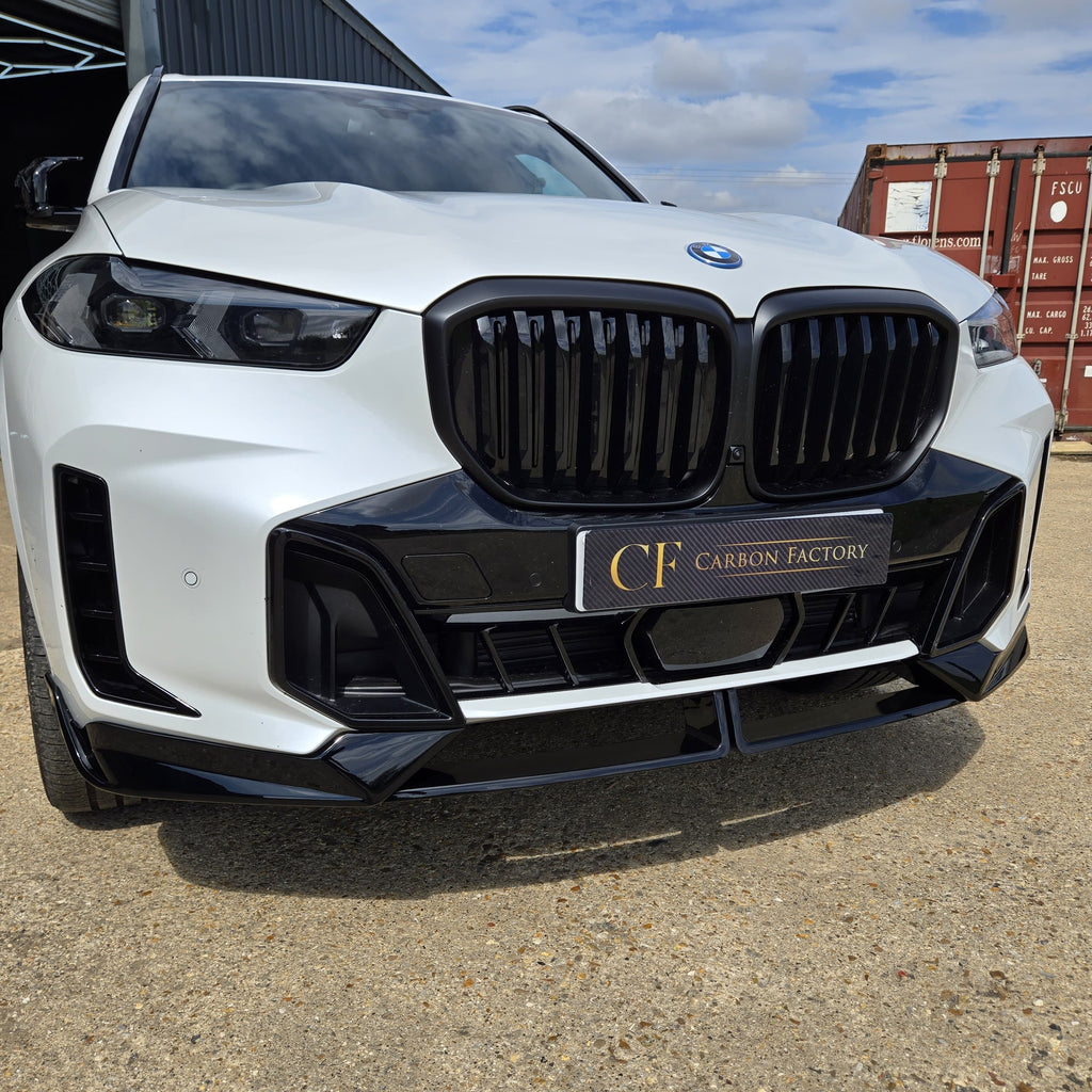 Gloss Black Body Kit 1 Splitter for BMW G05 LCI X5 23-Present