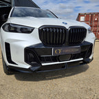 Gloss Black Body Kit 1 Splitter for BMW G05 LCI X5 23-Present