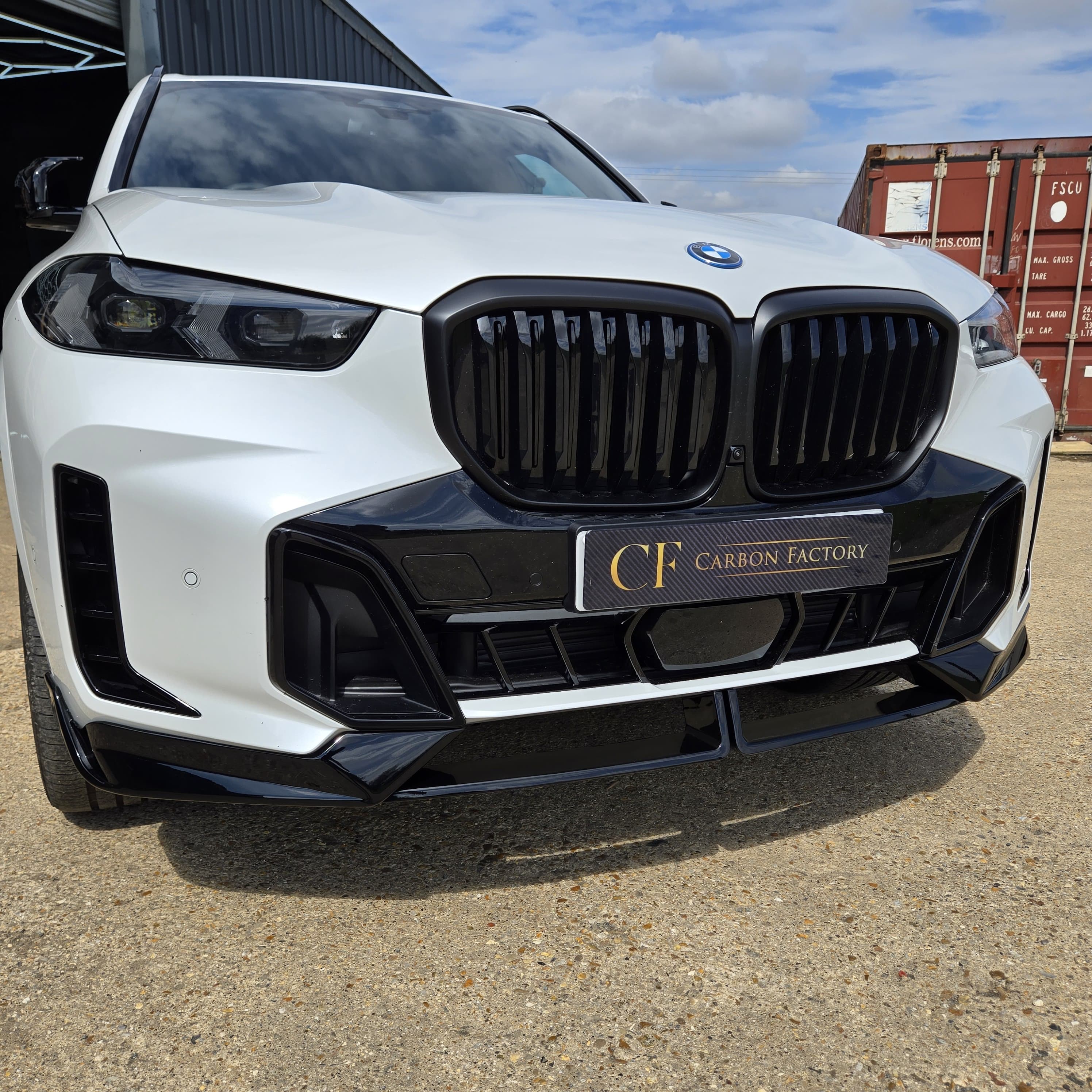 Gloss Black Body Kit 1 Splitter for BMW G05 LCI X5 23-Present