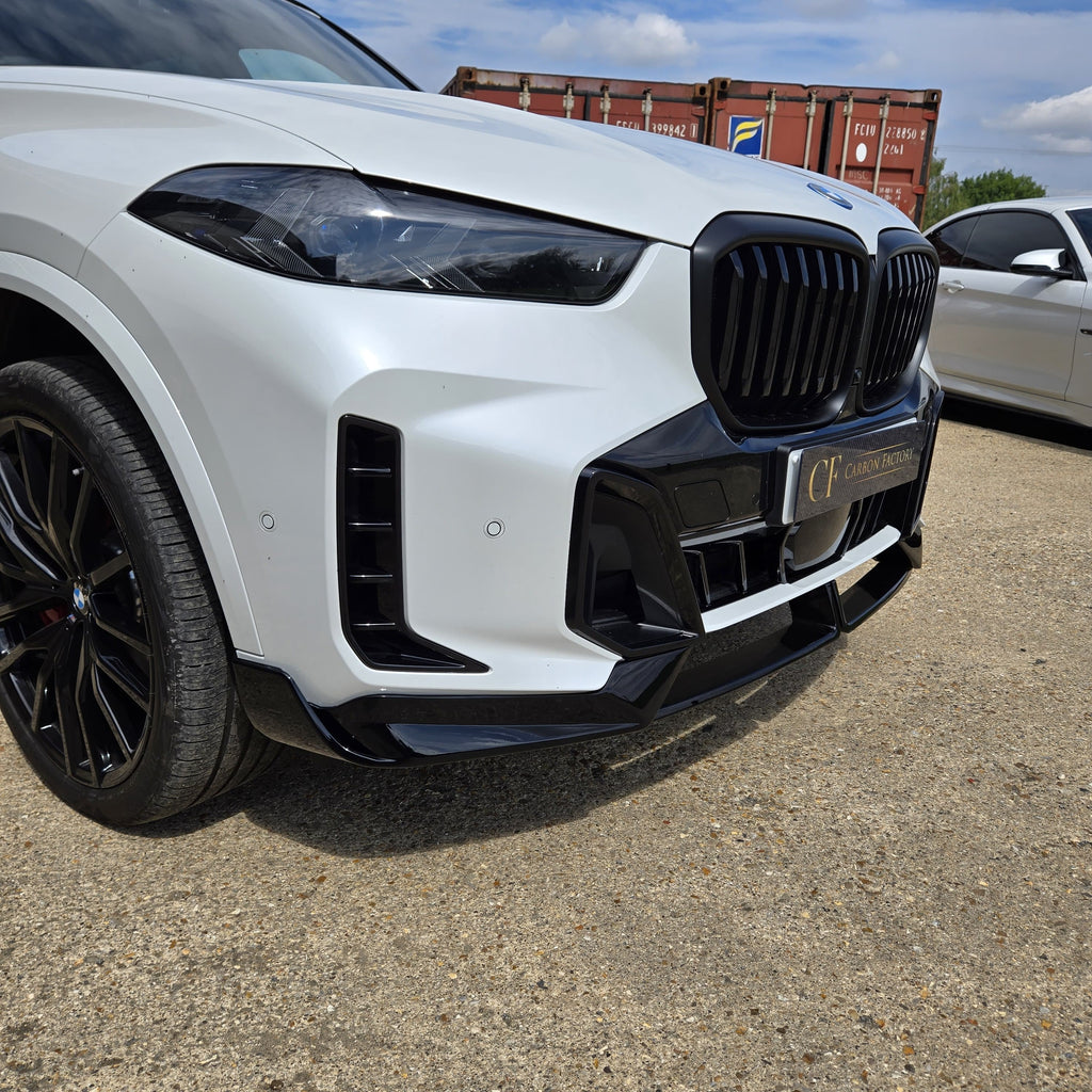 Gloss Black Body Kit 1 Splitter for BMW G05 LCI X5 23-Present