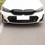 Gloss Black Front Splitter 3 Pieces for BMW 3 Series G20 G21 LCI 23-Present