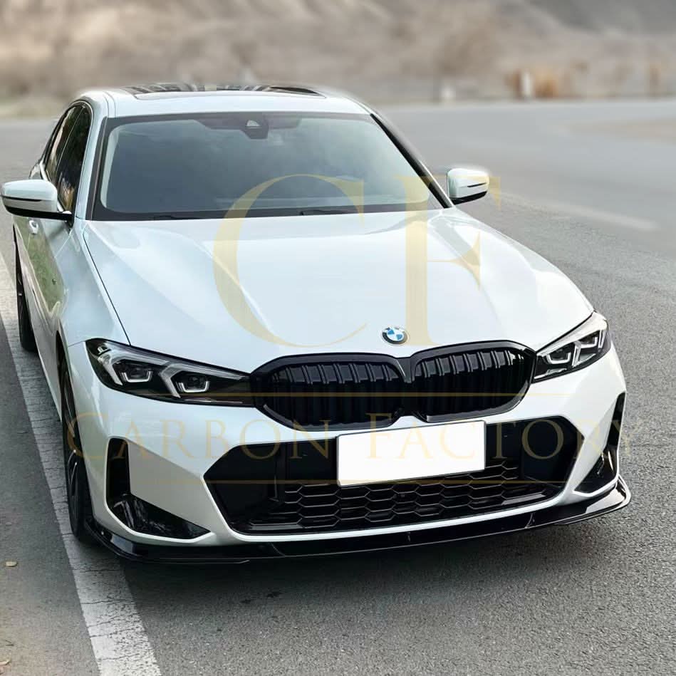 Gloss Black Front Splitter 3 Pieces for BMW 3 Series G20 G21 LCI 23-Present