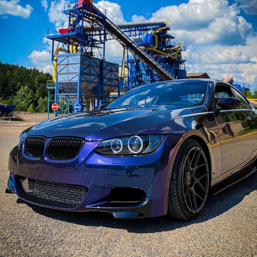 Gloss Black Front Splitter Covers for BMW E92 E93 3 Series LCI 09-13