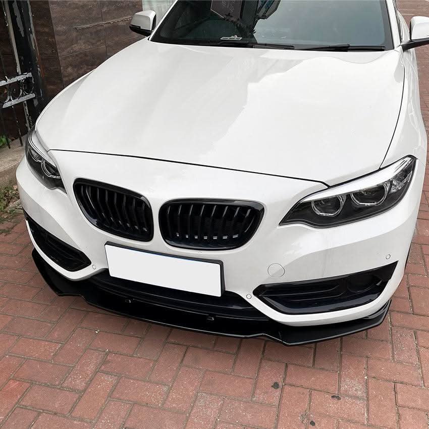 Gloss Black Front Splitter for BMW F22 F23 2 Series Non M Sport 14-20