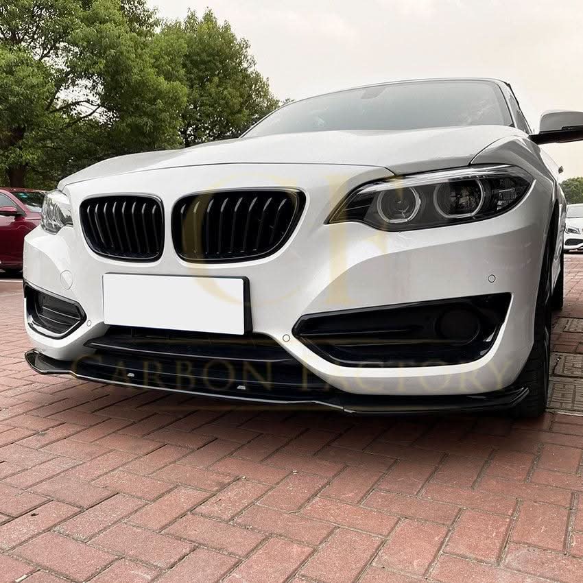 Gloss Black Front Splitter for BMW F22 F23 2 Series Non M Sport 14-20