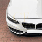 Gloss Black Front Splitter for BMW F22 F23 2 Series Non M Sport 14-20