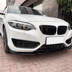 Gloss Black Front Splitter for BMW F22 F23 2 Series Non M Sport 14-20