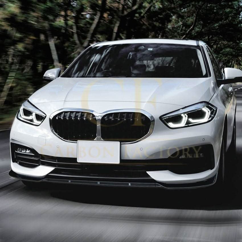 Gloss Black Front Splitter for BMW F40 1 Series Non M Sport 19-24
