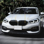 Gloss Black Front Splitter for BMW F40 1 Series Non M Sport 19-24