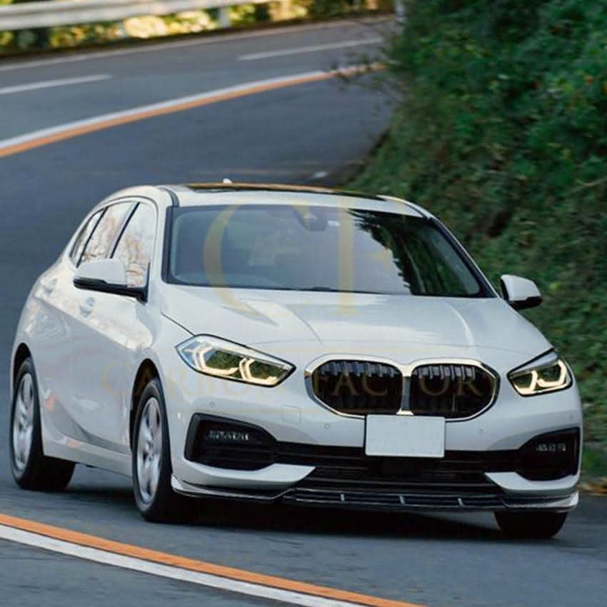 Gloss Black Front Splitter for BMW F40 1 Series Non M Sport 19-24