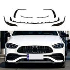 Gloss Black Front Splitter Set for Mercedes Benz W206 C Class 22-Present