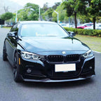 MAD Style Gloss Black Front Splitter for BMW F30 F31 3 Series M Sport 12-19