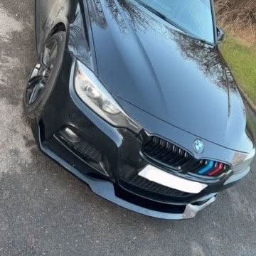 MAD Style Gloss Black Front Splitter for BMW F30 F31 3 Series M Sport 12-19