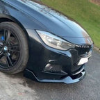 MAD Style Gloss Black Front Splitter for BMW F30 F31 3 Series M Sport 12-19