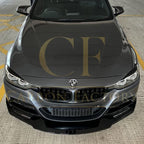 MAD Style Gloss Black Front Splitter for BMW F30 F31 3 Series M Sport 12-19