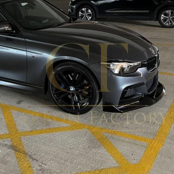 MAD Style Gloss Black Front Splitter for BMW F30 F31 3 Series M Sport 12-19