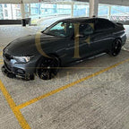 MAD Style Gloss Black Front Splitter for BMW F30 F31 3 Series M Sport 12-19