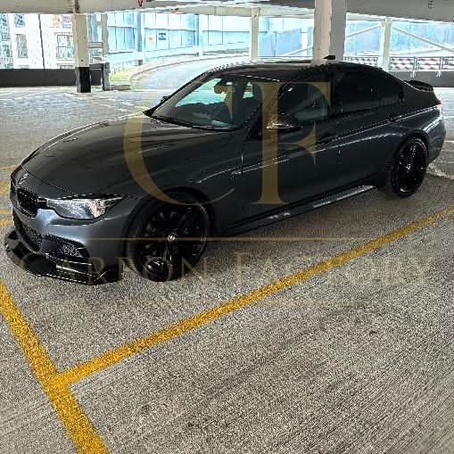 MAD Style Gloss Black Front Splitter for BMW F30 F31 3 Series M Sport 12-19