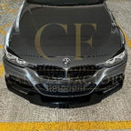 MAD Style Gloss Black Front Splitter for BMW F30 F31 3 Series M Sport 12-19