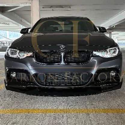 MAD Style Gloss Black Front Splitter for BMW F30 F31 3 Series M Sport 12-19