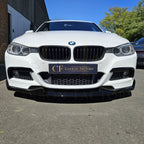 MAD Style Gloss Black Front Splitter for BMW F30 F31 3 Series M Sport 12-19