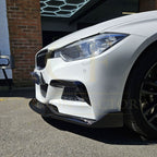 MAD Style Gloss Black Front Splitter for BMW F30 F31 3 Series M Sport 12-19