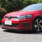 Max Style Gloss Black Front Splitter for VW Golf MK7.5 GTI 17-20