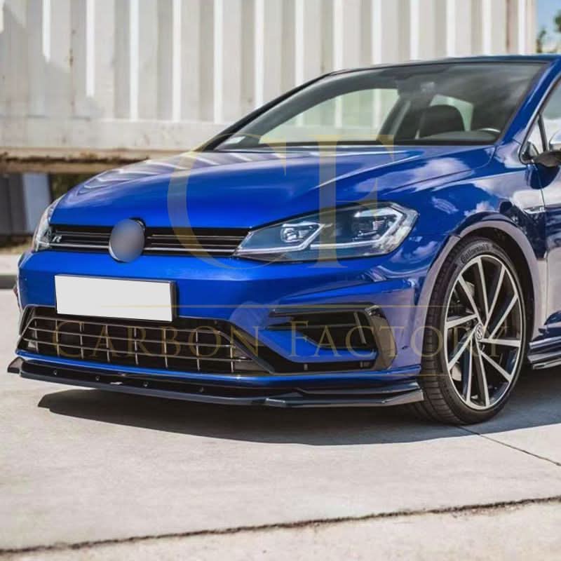 Max Style Gloss Black Front Splitter for VW Golf MK7.5 R-LINE / R 17-20