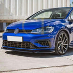 Max Style Gloss Black Front Splitter for VW Golf MK7.5 R-LINE / R 17-20