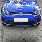 Max Style Gloss Black Front Splitter for VW Golf MK7 R-LINE / R 13-16
