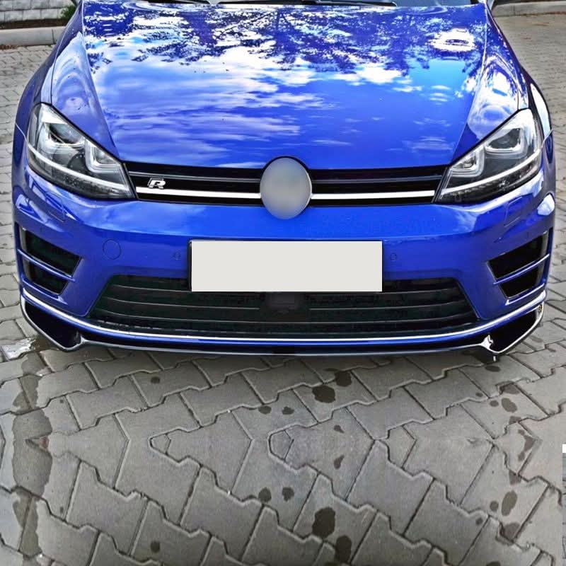 Max Style Gloss Black Front Splitter for VW Golf MK7 R-LINE / R 13-16