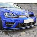 Max Style Gloss Black Front Splitter for VW Golf MK7 R-LINE / R 13-16