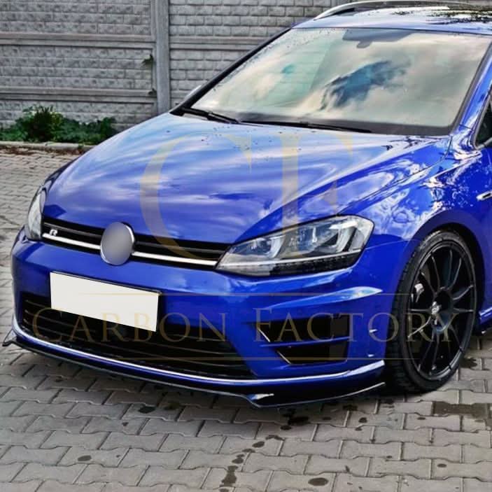 Max Style Gloss Black Front Splitter for VW Golf MK7 R-LINE / R 13-16