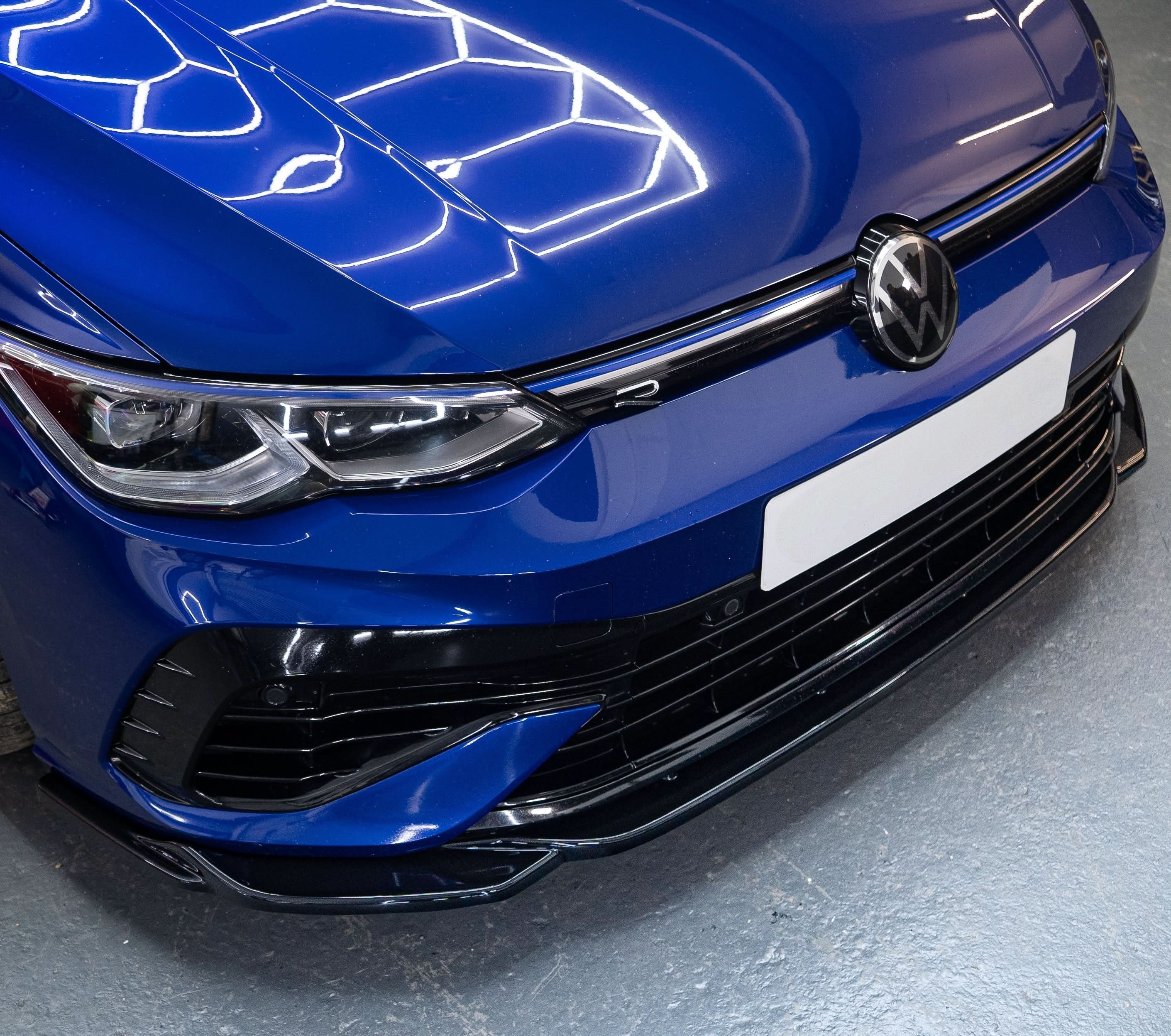 MAX V1 Style Gloss Black Front Splitter for VW Golf MK8 R 21-23
