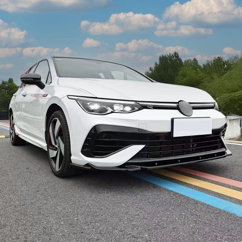 MAX V1 Style Gloss Black Front Splitter for VW Golf MK8 R 21-23