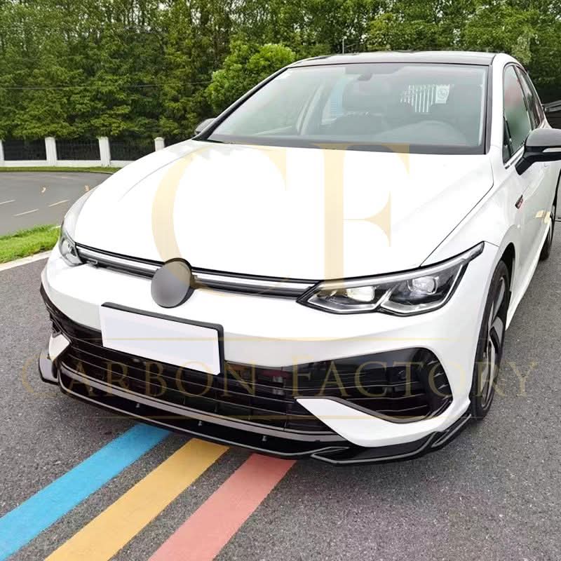 MAX V1 Style Gloss Black Front Splitter for VW Golf MK8 R 21-23