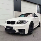 MP Style Gloss Black Front Bumper Trims for BMW 1 Series E82 1M 2007-2013