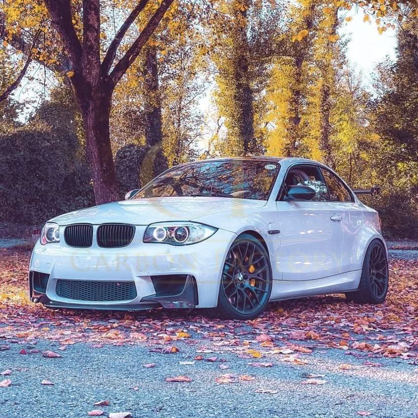 MP Style Gloss Black Front Bumper Trims for BMW 1 Series E82 1M 2007-2013