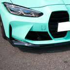 MP Style Gloss Black Front Splitter 3 Pieces for BMW G80 M3 G82 G83 M4 21-Present