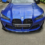MP Style Gloss Black Front Splitter 3 Pieces for BMW G80 M3 G82 G83 M4 21-Present