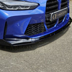 MP Style Gloss Black Front Splitter 3 Pieces for BMW G80 M3 G82 G83 M4 21-Present