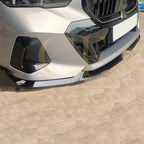 MP Style Gloss Black Front Splitter 4 Pieces for BMW G60 5 Series 24-Present