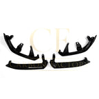 MP Style Gloss Black Front Splitter 4 Pieces for BMW G60 5 Series 24-Present
