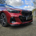 MP Style Gloss Black Front Splitter 4 Pieces for BMW G60 5 Series 24-Present