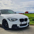 MP Style Gloss Black Front Splitter (4 pieces kit) for BMW F20 1 Series Pre-LCI 12-14
