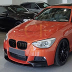 MP Style Gloss Black Front Splitter (4 pieces kit) for BMW F20 1 Series Pre-LCI 12-14