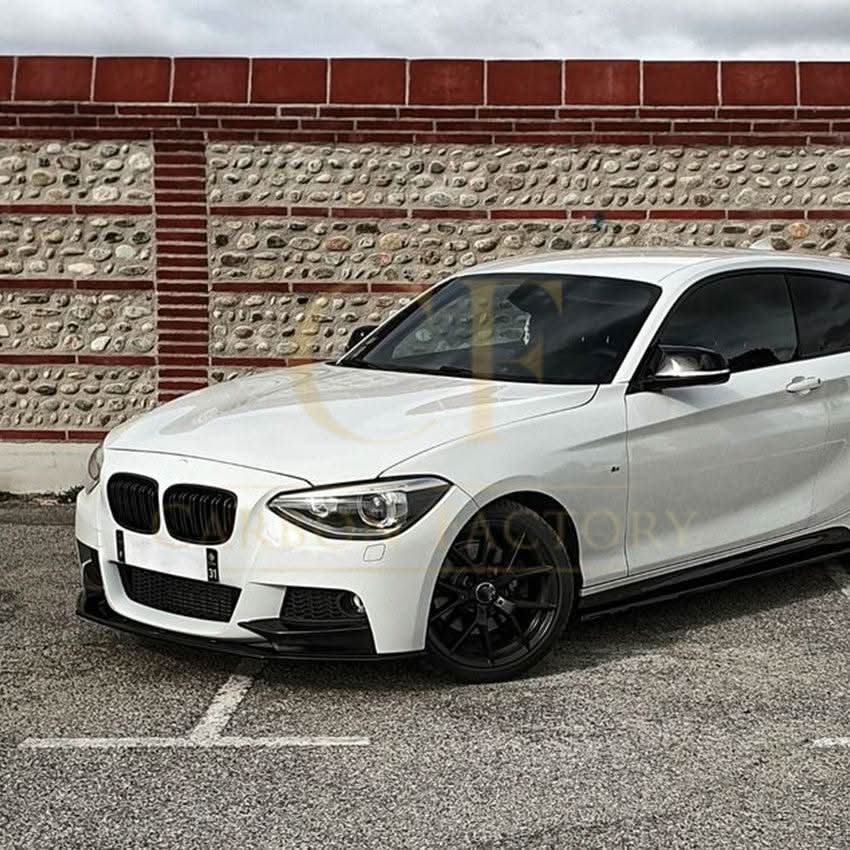 MP Style Gloss Black Front Splitter (4 pieces kit) for BMW F20 1 Series Pre-LCI 12-14