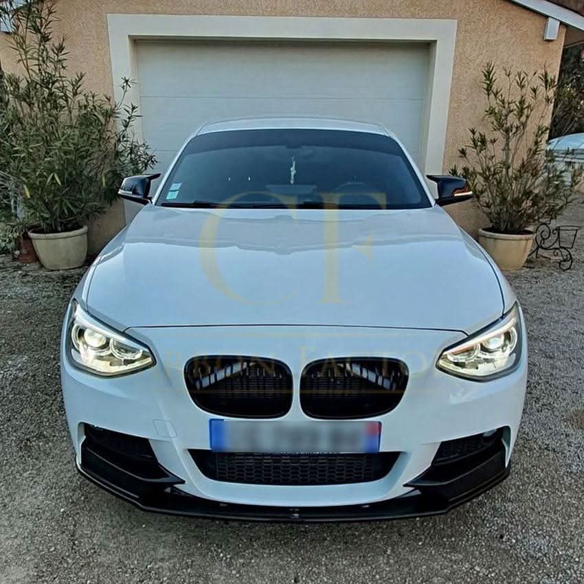 MP Style Gloss Black Front Splitter (4 pieces kit) for BMW F20 1 Series Pre-LCI 12-14