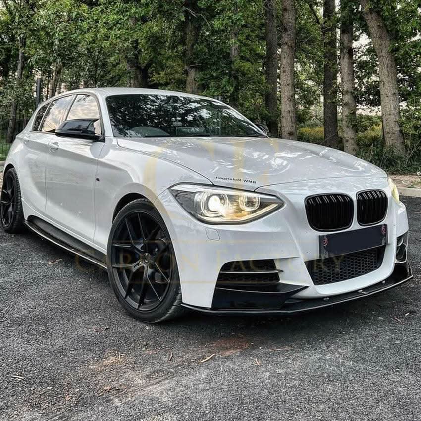 MP Style Gloss Black Front Splitter (4 pieces kit) for BMW F20 1 Series Pre-LCI 12-14